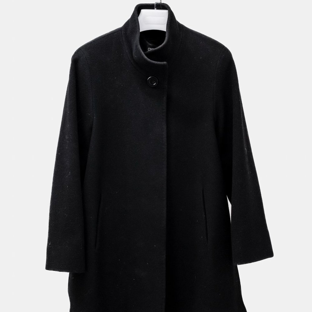 Cinzia Rocca Black Wool Coat